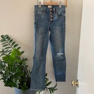 Jcrew vintage straight jeans medium wash size 24